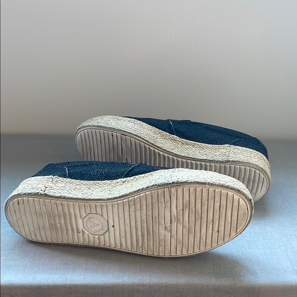 Rossella Lopes Distressed Slip-On Espadrille Sneakers Size 7 - Picture 7 of 13